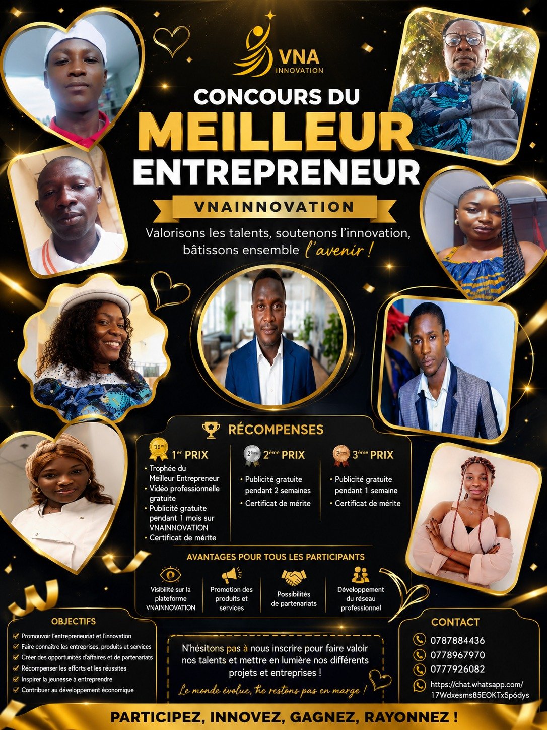 VNA INNOVATION CONCOURS DU MEILLEUR ENTREPRENEUR : CAMPAGNE DE PRÉPARATION