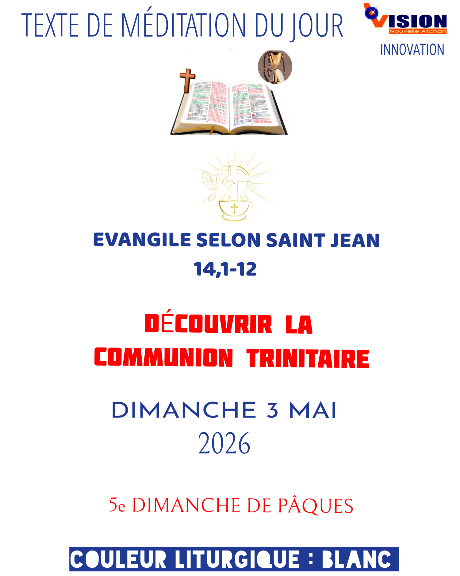 MÉDITATION DIMANCHE 3 MAI 2026