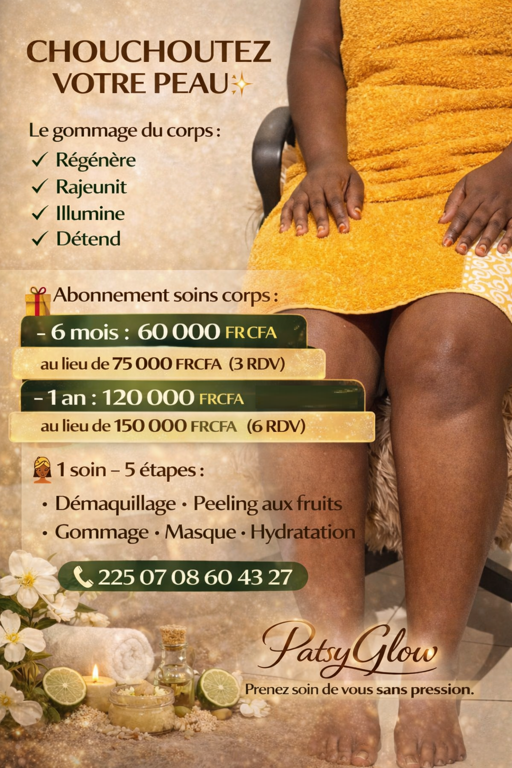 ABONNEMENT GOMMAGE DU CORPS